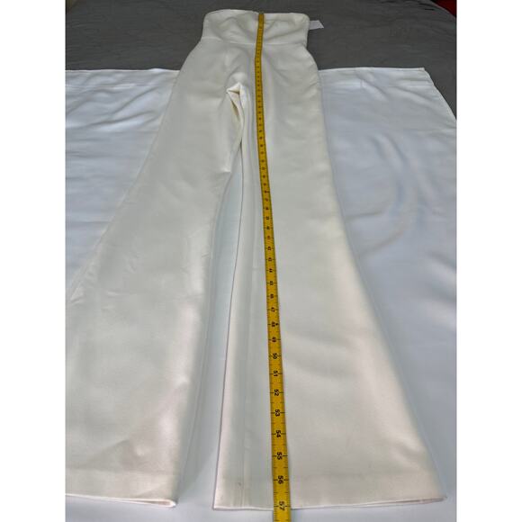 Safiyaa Strapless Crepe Jumpsuit Size 2 Ivory - Picture 14 of 15